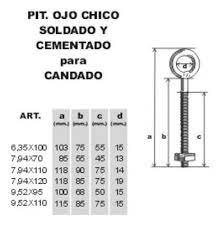 *PITONES PASO WW. SOLDADOS GALVANIZADOS 7.94 x 120 mm - CEMENTADOS - Caja 10 u