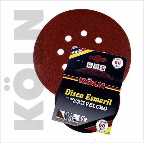 ABRASIVO -A- DISCOS CON VELCRO - 'KOLN' 5 GR 40 - DISCOS CON VELCRO X5