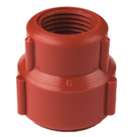 ACCESORIOS ' GINYPLAS ' DE POLIPROPILENO 40308 3/4 a 1/2 - CUPLA RED. HEMBRA