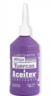 ACEITES y GRASAS LUBRICANTES ' ACEITEX ' 100 cc. - 'ACEITEX AFLOJA TUERCAS'