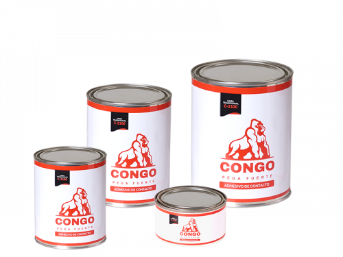 ADHESIVOS ' CONGO ' 4000ml (2.8 KG) CEMENTO CONTACTO - Lata