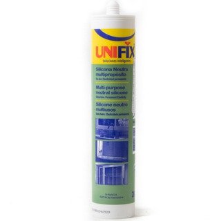 ADHESIVOS Y SELLADORES DE SILICONA UNIFIX - NEUTRA TRANSPARENTE- 280gr