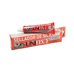 ADHESIVOS Y SELLADORES DE SILICONA UNIFIX - ALTA TEMPERATURA - 100 Gr