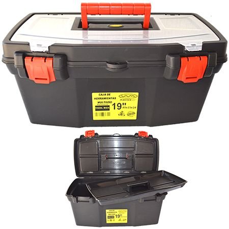 CAJAS PLASTICAS PARA HERRAMIENTAS 19 - 432x250x238 - 2 CIERRES