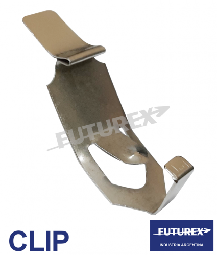 ESQUINEROS Y SOPORTES 'FUTUREX' CLIP - CLIP PORT VIDRIO/CHAPA DURA ACERO