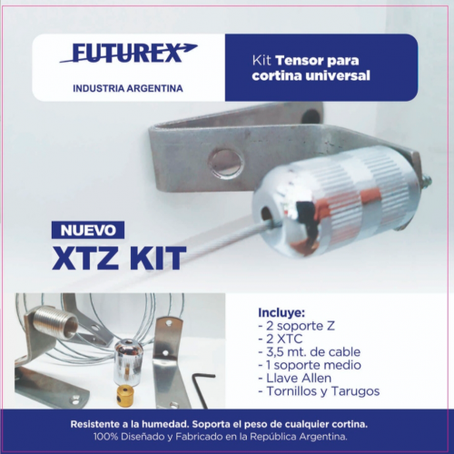ESQUINEROS Y SOPORTES 'FUTUREX' XTC - KIT 2 TENSORES 3mts CABLE -1,8mm