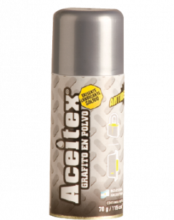 ACEITES y GRASAS LUBRICANTES ' ACEITEX ' GRAFITO en AEROSOL 70 Grs.