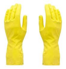 GUANTES DOMESTICOS ' TACOLATEX ' AFELPADOS - CHICOS - MEDIANOS - GRANDES