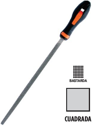 LIMAS ' PLENA ' CON MANGO Y FUNDA PL' CUADRADA - 30 Cms BASTARDA