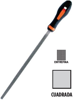 LIMAS ' PLENA ' CON MANGO Y FUNDA PL' CUADRADA - 20 Cms ENTREFINA