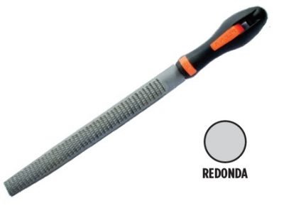 LIMAS ' PLENA ' CON MANGO Y FUNDA PL' ESCOFINA - 20 Cms REDONDAS