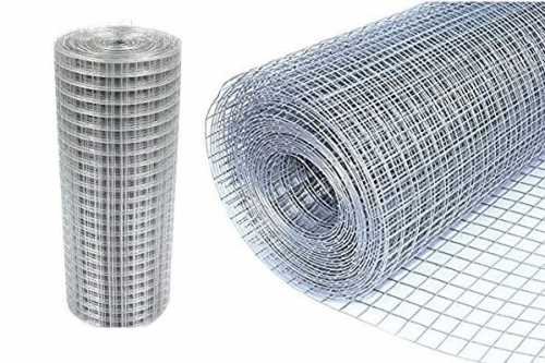 TEJIDO CERRAMIENTO ALAMBRE GALVANIZADO 10x10 mm ALAMBRE 1 mm - ROLLO 1x10 mt